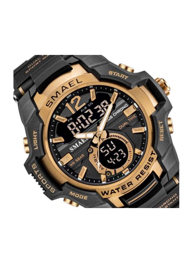 سميل ساعة يد بعقارب/رقمية مقاومة للماء طراز NNSB03702594 للرجال - Image 2
