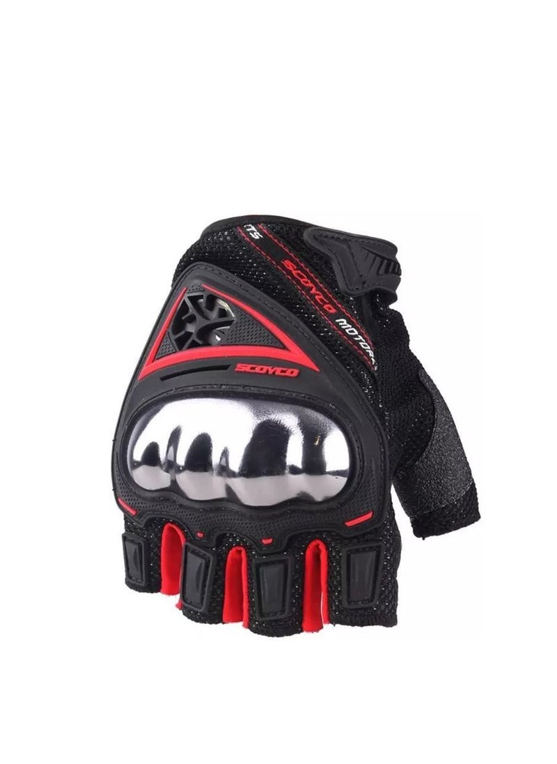 Scoyco - SJGShelf - Gloves - Motorcycle Glove Breathable Gloves Dirt bike gloves Guantes de Moto Protective Grip Hand gloves for motorcycle (MC44D Red gloves M) Size Large - Image 1