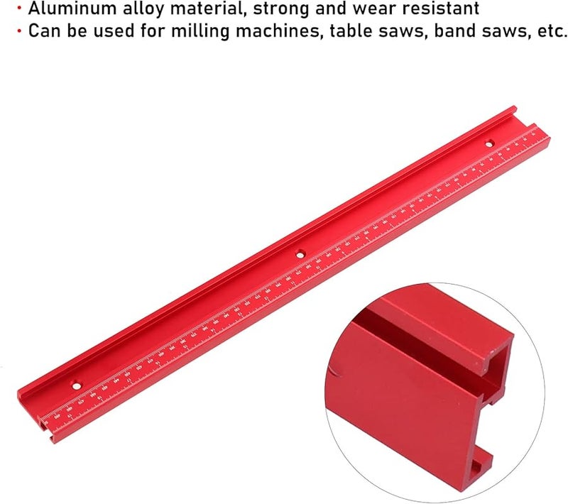 500 ملم مقبض دفع سكة توجيه من سبائك الألومنيوم لتركيبة النجارة لمنشار الطاولة - Image 5