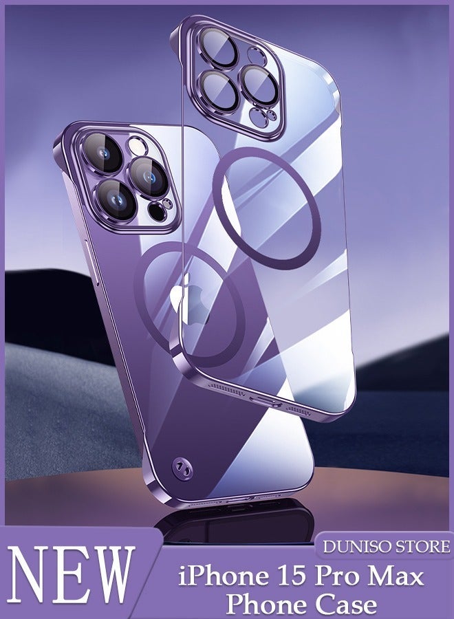 DUNISO iPhone 15 Pro MAX Phone Case 6.7" Full Body Protective Phone Cover With Crossbody Strap Anti-fall Phone Case Built-in Screen and Camera Protector For Apple 15 Pro MAX Phone Case - Image 1