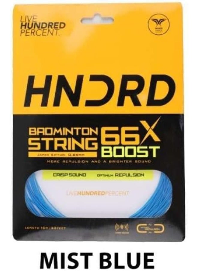 66X-Boost Badminton String, Mist Blue