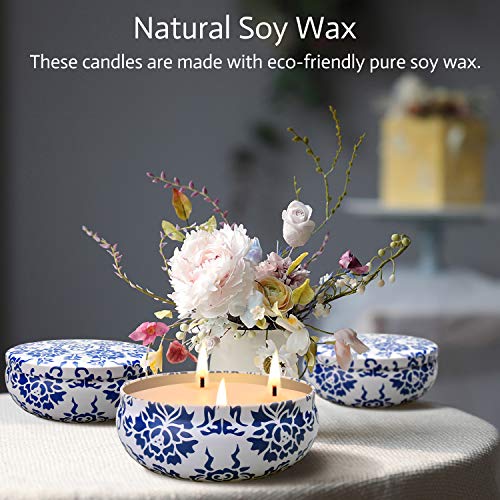 Hausware Citronella Candles Outdoor & Indoor - Large 13.5 oz Scented Candles Set 3 Pack Natural Soy Wax citronella Candles for Garden Patio Yard Home Balcony Camping Backyard - Image 3