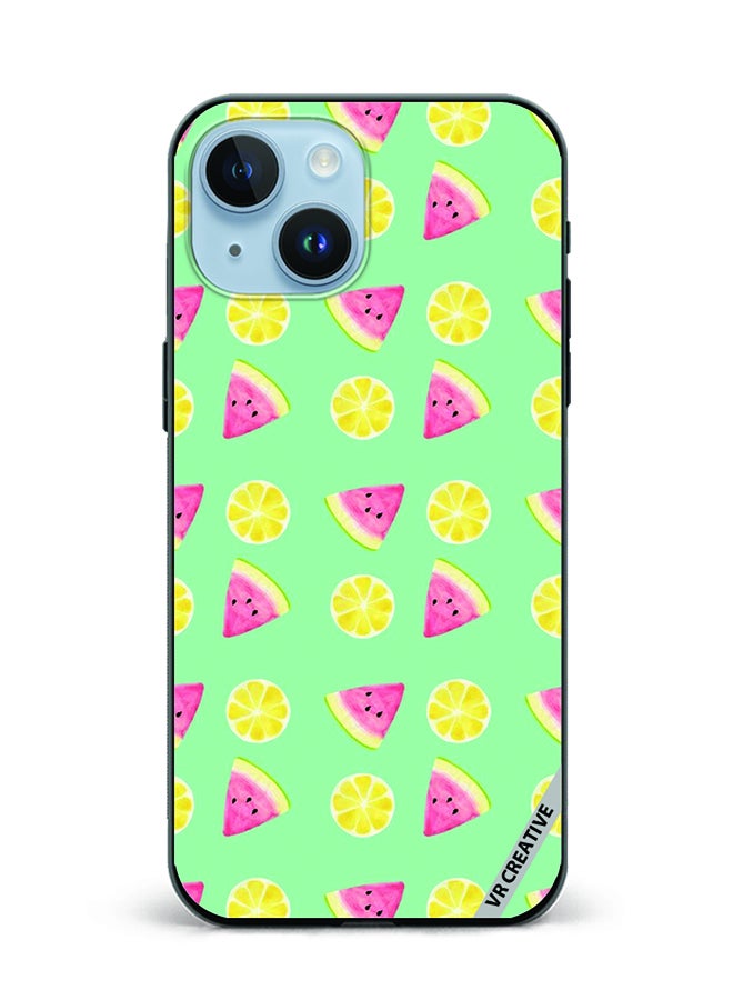 VR CREATIVE Protective Case Cover For Apple iPhone 15 Plus Fruits Design Multicolour - Image 1
