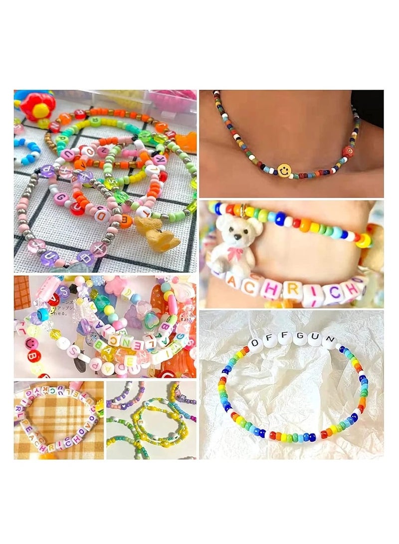 خرز مجموعة متنوعة مع صندوق منظم لأساور و صنع المجوهرات - Image 2