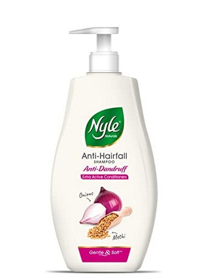 Nyle - Naturals Anti Dandruff 2 In1 Shampoo With Active Conditioner With Onion And Methi Gentle And Soft Shampoo Ph Balanced And Paraben Free For Men And Women 800Ml - Image 1