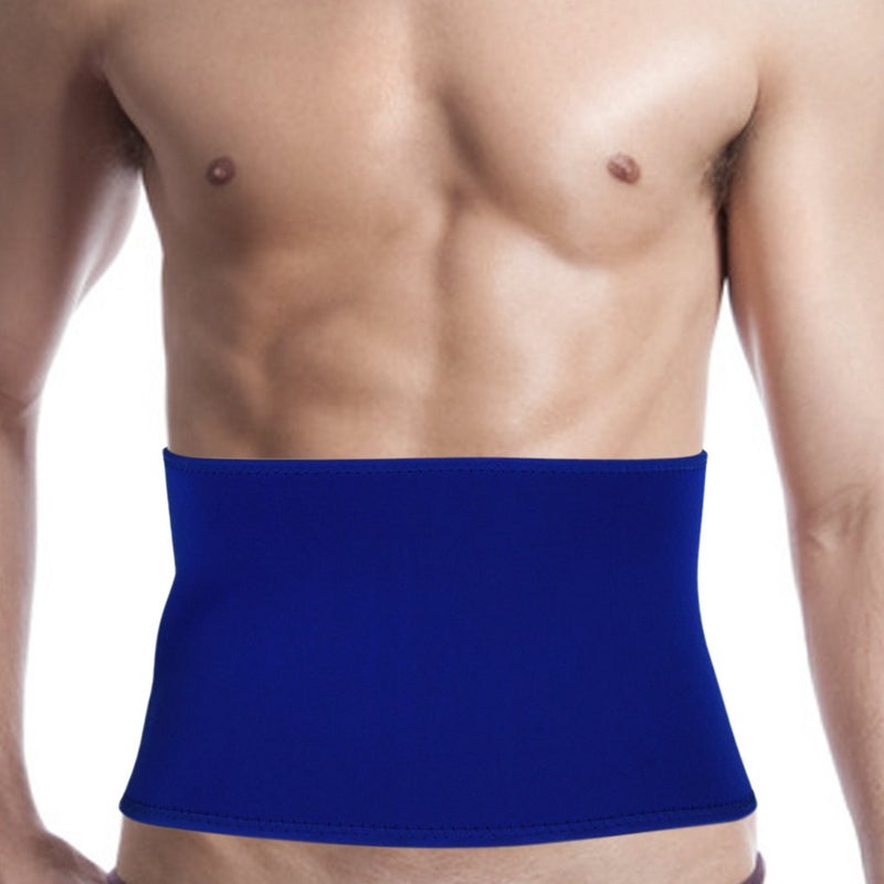 FakeFace Men Women Neoprene Compression Waist Trimmer Belt Kidney Binder Lower Back Brace Lumbar Abdominal Support Breathable Sweat Slimming Band Strap Weight Loss Ab Wrap - Image 2