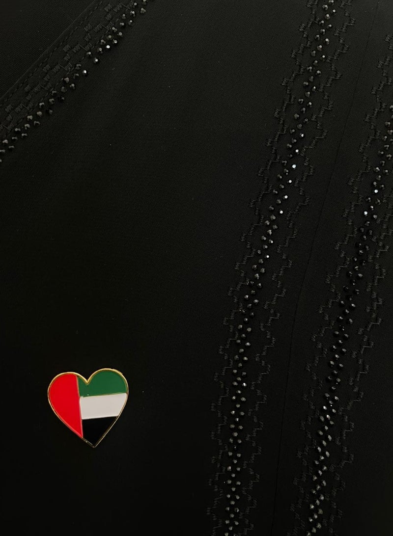 clooudiss Brooch/Logo/Magnetic Badge - UAE Flag heart shape - UAE National Day 54 - Image 5