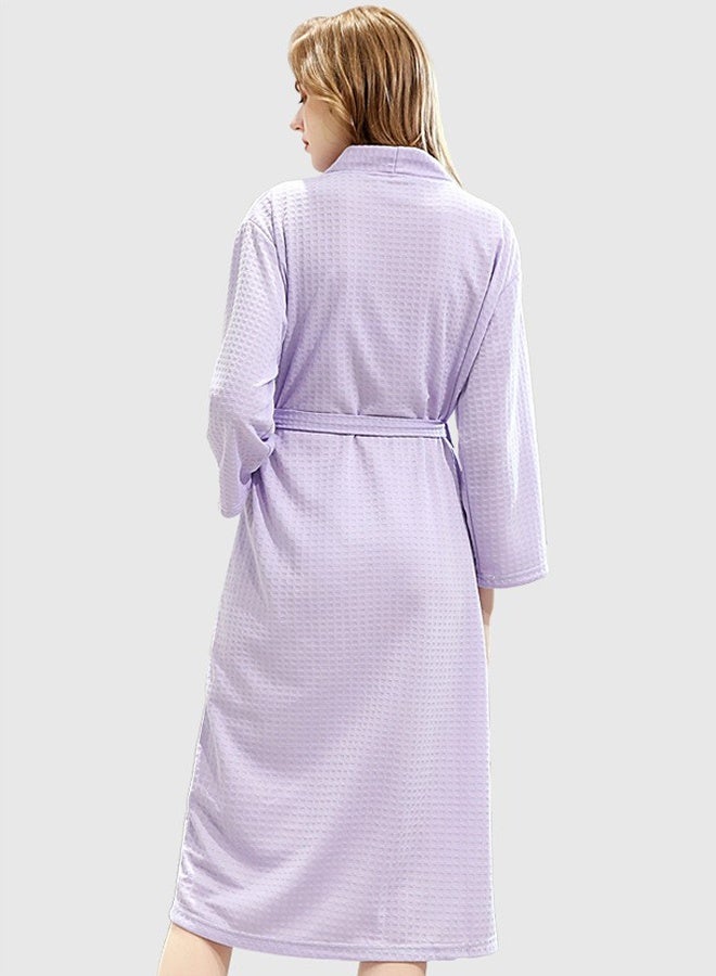 DUNISO رداء نسائي خفيف الوزن ناعم كيمونو رداء للاسترخاء مع جيوب جانبية وأكمام طويلة، رداء نوم، رداء سبا، ثوب نوم للنساء، رداء حمام مائي، رداء وصيفة العروس، رداء الخريف - Image 5