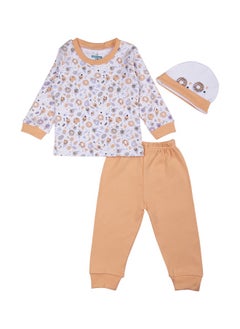 Babies Basic 7 Piece Unisex 100% Cotton Gift Set Include Bib, Pyjama, Mitten, Cap, Romper, Top And Bottom Set  - Image 2