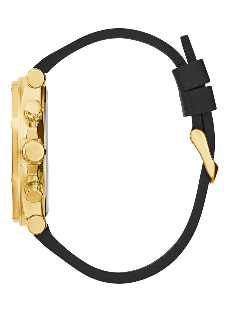 GUESS Mens Black Green Dial Multi-function Watch - GW0492G3 - Image 4