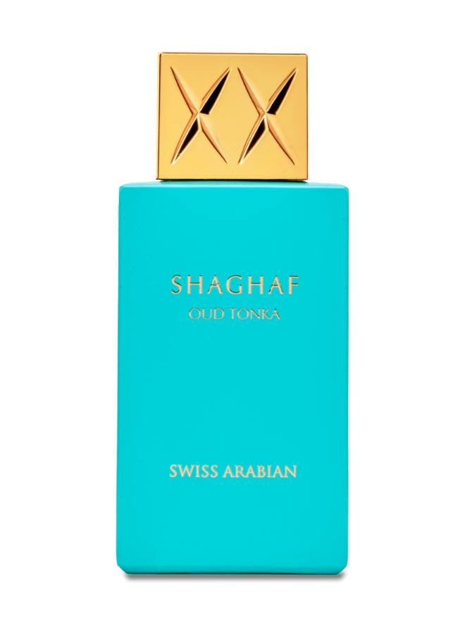 SWISS ARABIAN Shaghaf Oud Tonka Eau de Parfum, 75ml, Premium Quality Perfume, Women and Men’s Fragrance, Gourmand Amber Luxurious Blend Perfumes for Men and Women - Image 1
