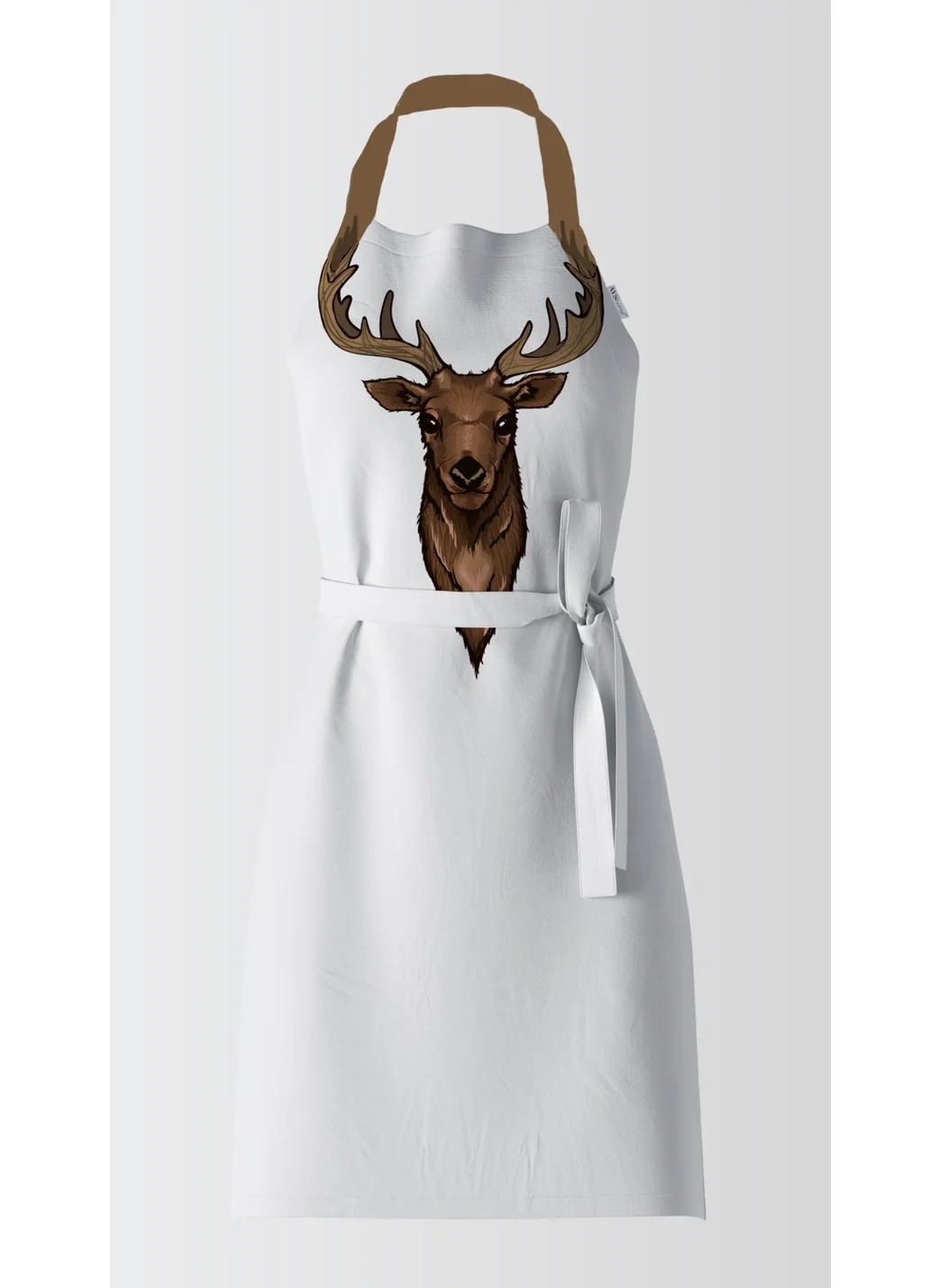 Ays Home Exclusive Deer Patterned Kitchen Apron