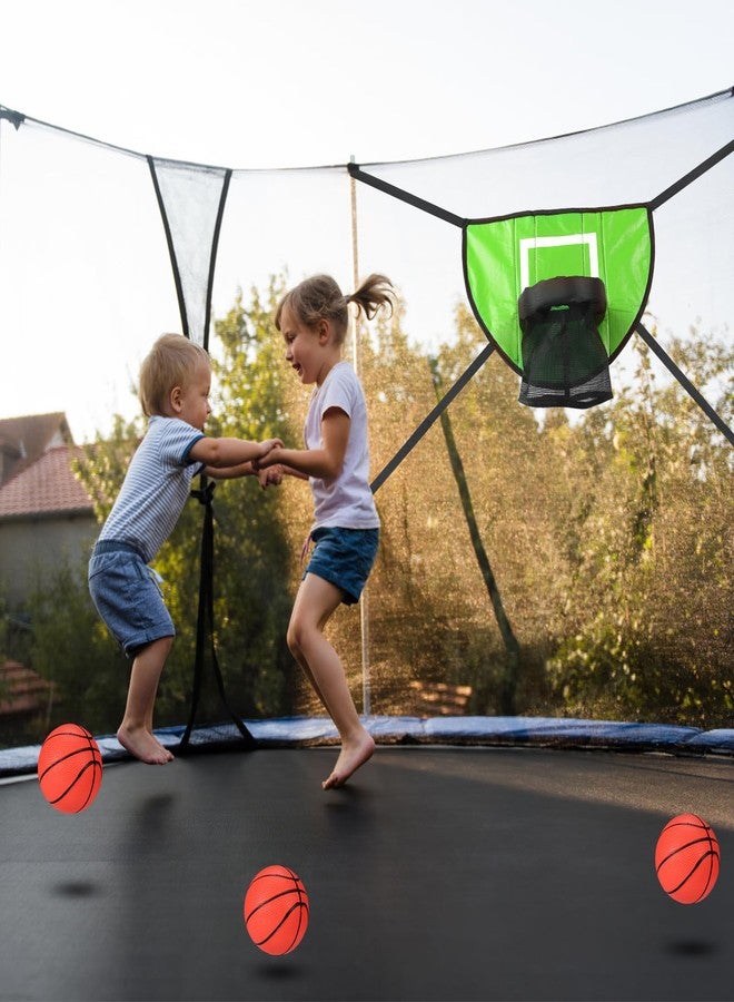 lasuroa Trampoline Basketball Hoop with 3 Basketballs & Pump, Mini Basketball Hoop for Kids Waterproof Basketball Goal Soft Basketball Game Set Attachment for All Ages Basketball Lovers (Green) - Image 5