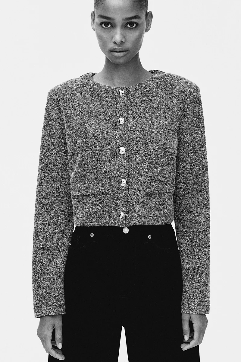 H&M Shoulder-pad cardigan