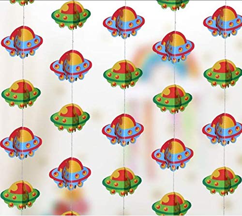 TOYXE 40613 "3 D UFO Frills, Garland for Parties, Events Decoration, Pack of 2 - Image 4