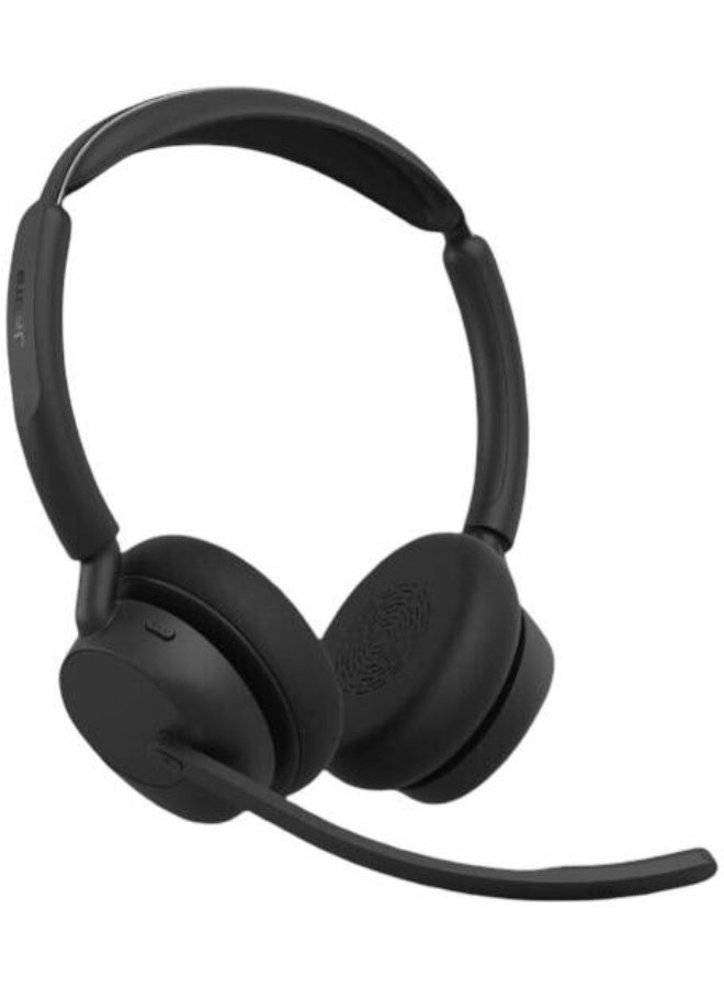 Jabra Evolve3 45 Stereo Headset, MS Teams Certified, USB-C + LINK 390c Dongle, ANC, 3-Mic ClearVoice, Bluetooth 5.3, 21H Talk / 36H Music, Multipoint, 30m Wireless Range, Black | 34599-999-899 Black - Image 1