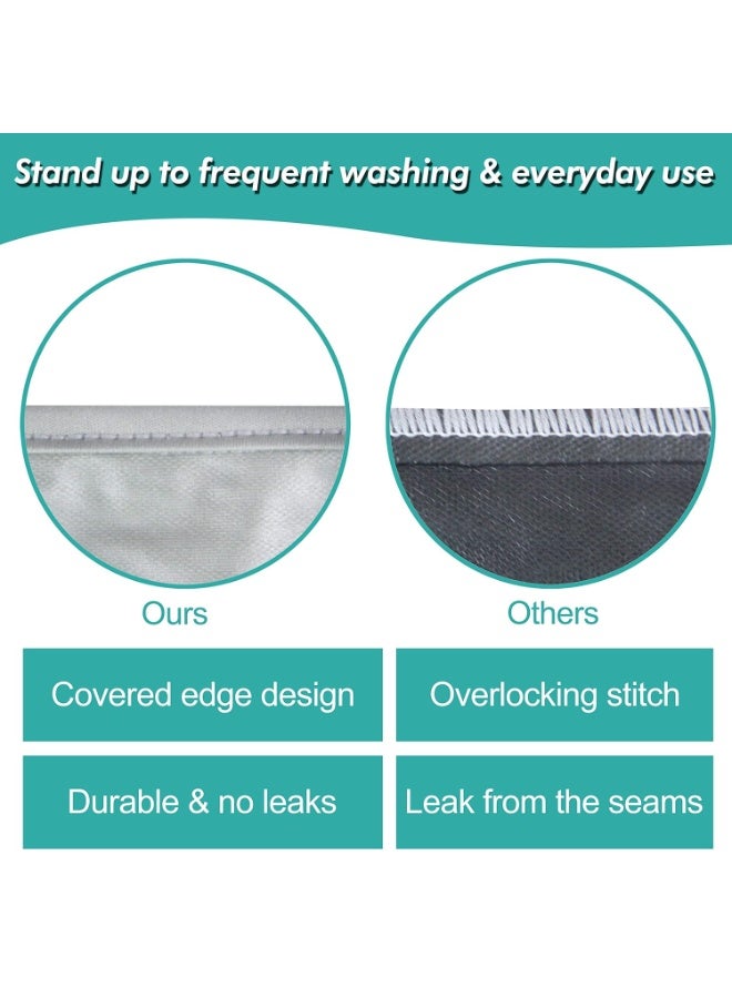 wegreeco Reusable Hanging Wet Dry Cloth Diaper Bag (Grey Leaf) - Image 3