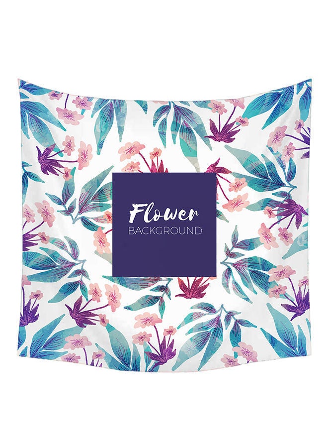 نيبمينينت بساط جداري معلق بطبعة زهور وأوراق شجر استوائية متعدد الألوان 25x3x20سنتيمتر