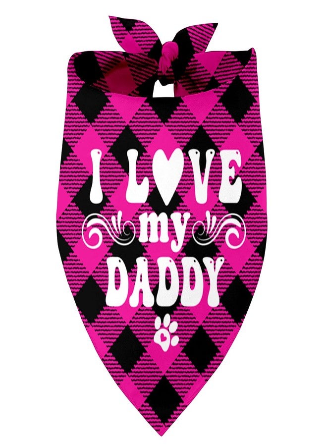 Razpah I Love My Dad Dog Bandana, Dad's Gift Dog Bandana, Pet Scarf Accessories, Printed Dog Bandanas Gift for Dog Lover Birthday or Christmas, Father’s Day Party, Gift for Small Medium Large Dogs (H4) - Image 1