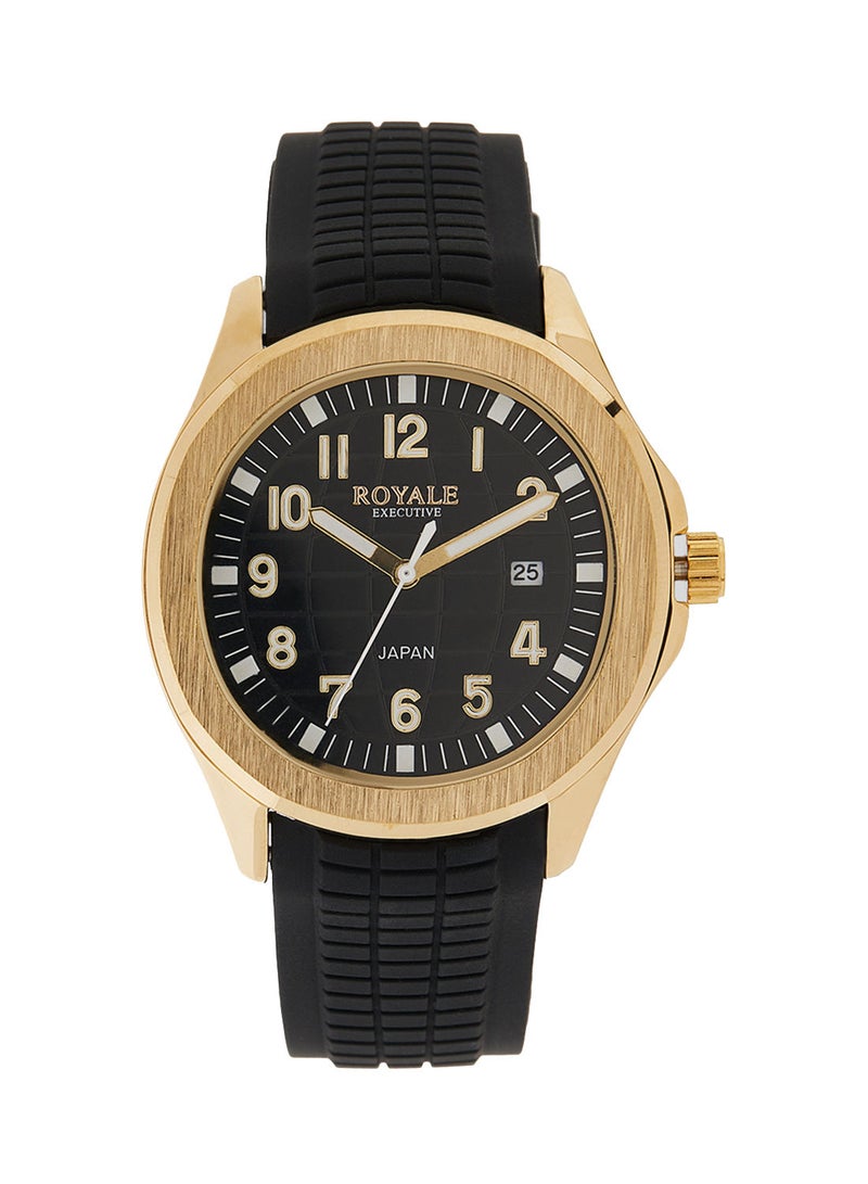 Royale Executive Men's Classic Rubber Strap Watch - Image 1