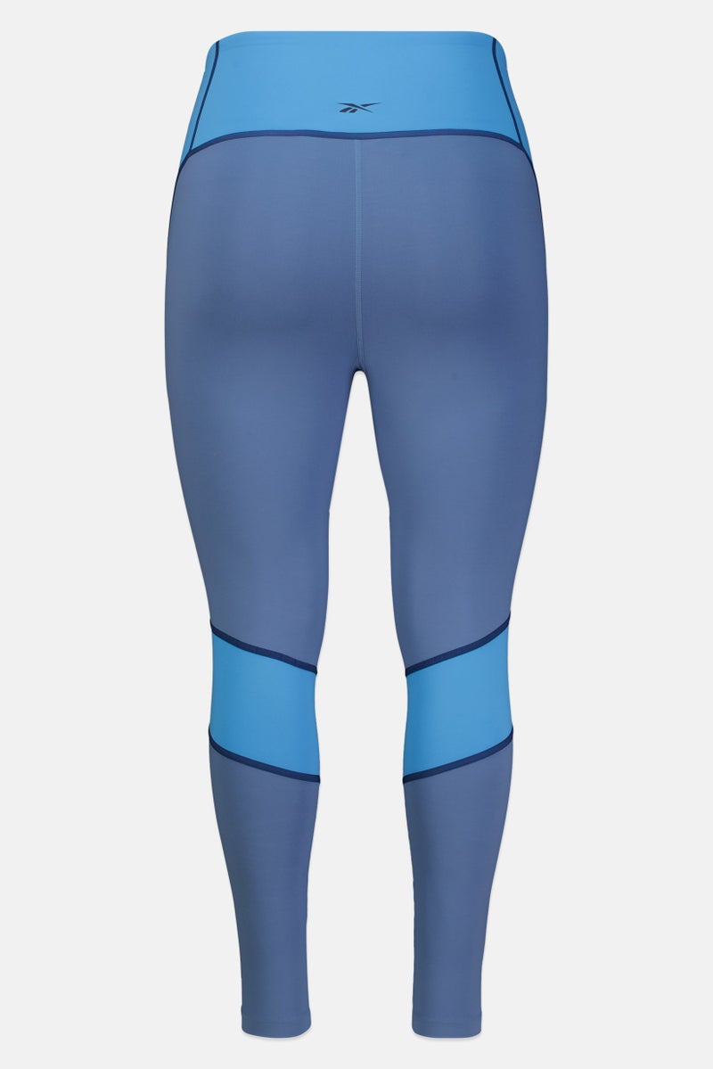 Reebok Women Plus Size Training Leggings, Multicolor - Image 3