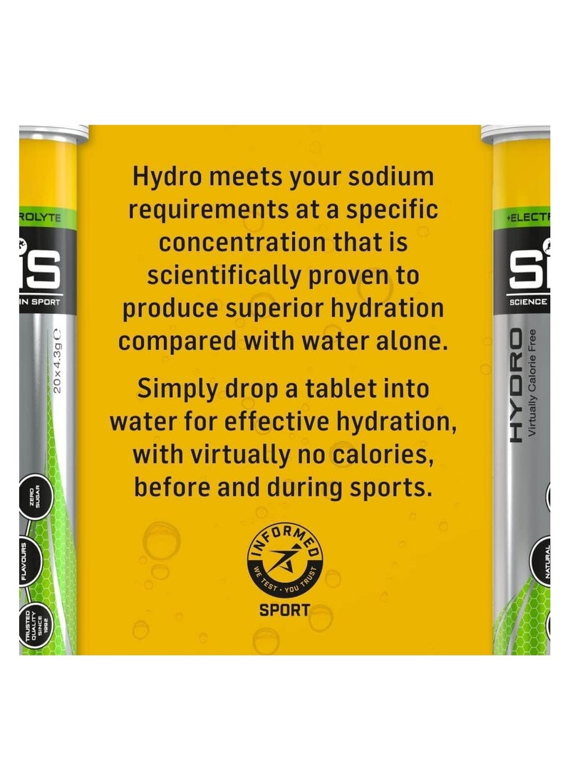 SIS - SIS Hydro with added B Vitamins Trusted Quality Since 1992,With Vit B6 for reducing Fatigue Zero suger,Strawberry and Lime Flavour - Image 1