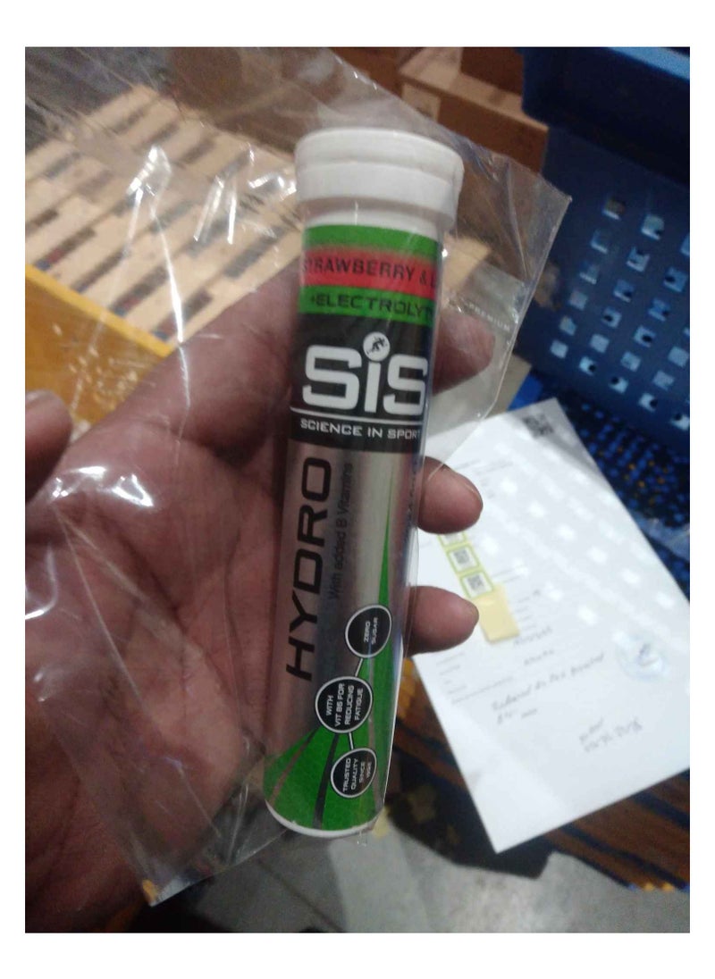 SIS - SIS Hydro with added B Vitamins Trusted Quality Since 1992,With Vit B6 for reducing Fatigue Zero suger,Strawberry and Lime Flavour - Image 1