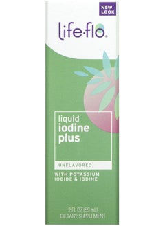 Life-flo Liquid Iodine Plus, With Potassium Iodide & Iodine, Unflavored, 2 fl oz (59 ml) 