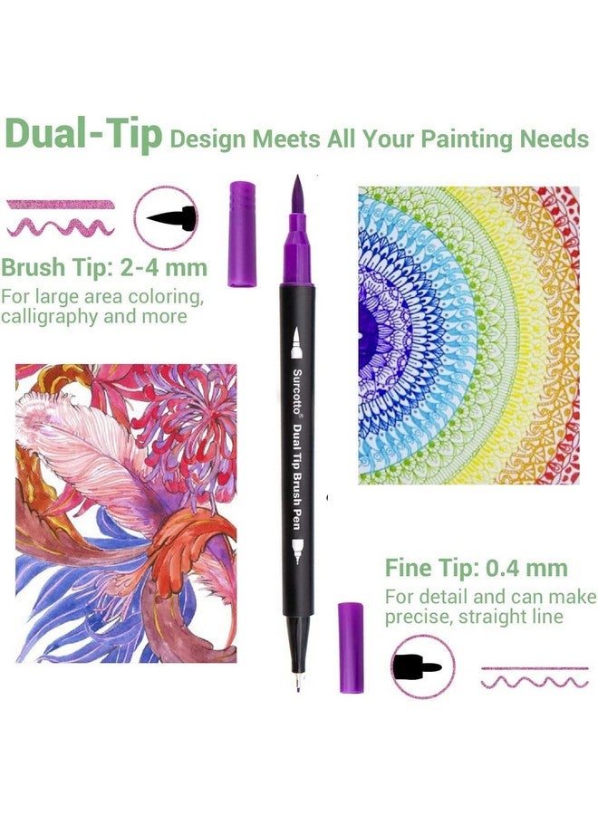 Corslet أقلام فرشاة كورسلت 24 لون بتقنية الطرفين - Image 5