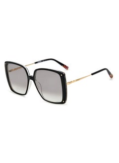 MISSONI نظارة شمسية مربعة للحماية من الأشعة فوق البنفسجية للنساء - Mis 0002/S Black 58 - مقاس العدسة 58 ملم  - Image 1