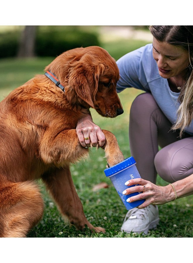 Dexas MudBuster Portable Dog Paw Washer/Paw Cleaner, Medium, Pro Blue - Image 2
