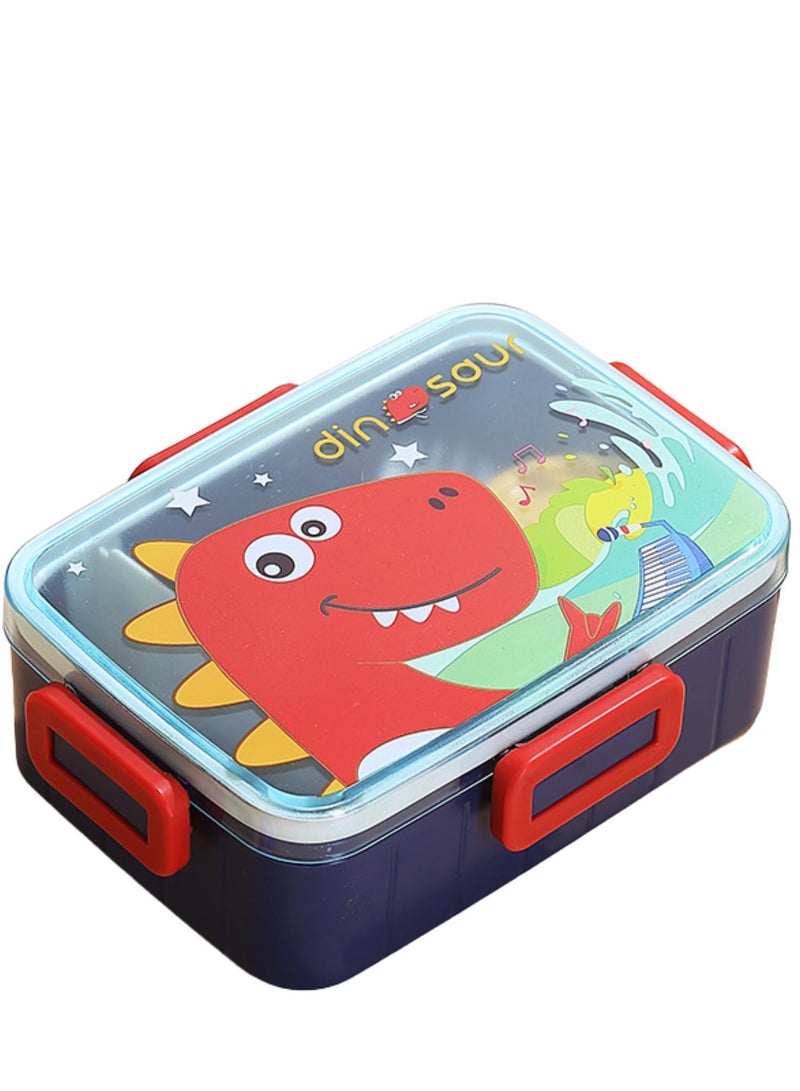 Twisoo Bento Stainless Steel Lunch Box BPA Free Leakproof With Soup Bowl - Lunch Box For Girls - Kids Lunch Box For School - Back to School Lunch Boxes Spill proof Clip Lock 600ml (Dinosaur) - Image 1