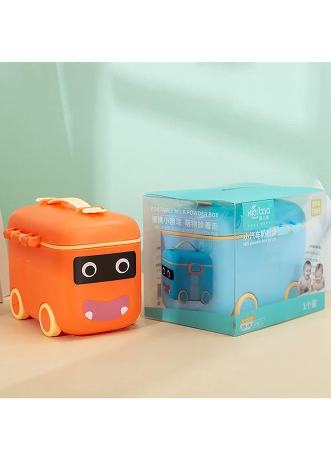 Baby Milk Powder Dispenser Milk Powder Box Portable Food Storage Toddler Snack Containers Milk Powder Storage Box with Spoon(Blue) - Image 3
