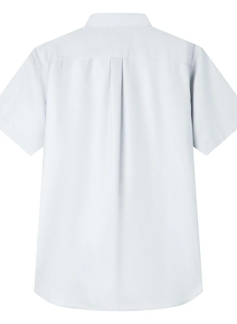 Giordano  Men’s Regular Fit Wrinkle‑Free Short Sleeve Oxford Shirt for Men | Best Price UAE
