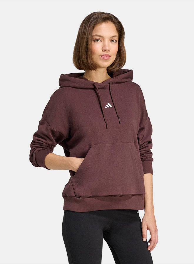 Adidas Essentials Small Logo Feel Cozy Hoodie - Image 3