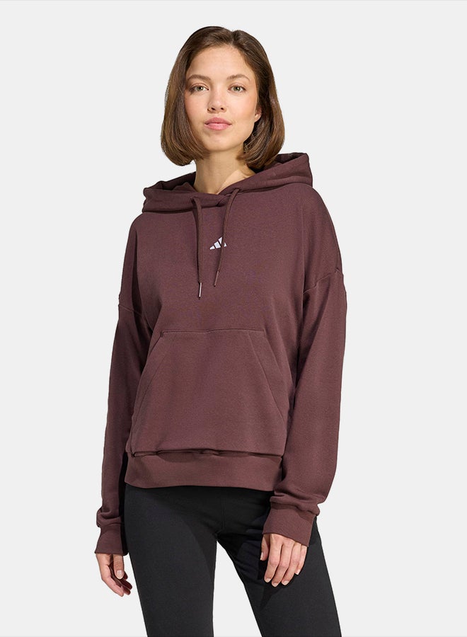 Adidas Essentials Small Logo Feel Cozy Hoodie - Image 1