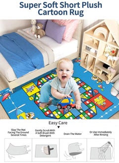 Kids Carpet Playmat Rug,Kids Rug Play Mat, 120CMx160CM Kids Educational Rug Carpet,Have Fun Throw Rug,Non-Slip Nursery Rug Kid Rug Play Learn Area Rugs with Rubber Backing for Boy and Girl Bedroom - pzsku/Z890BD7DE55A8AA3E2075Z/45/_/1737357445/e3b8b2fb-63aa-42a4-b4b1-905f40015c48