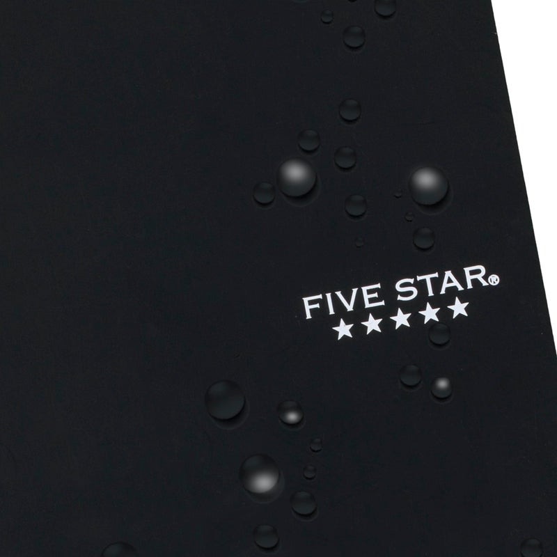 Five Star Spiral Notebook, 2 Subject, College Ruled Paper, 6" x 9-1/2", 80 Sheets, Fights Ink Bleed, Water Resistant Cover, Black (840029AA2-ECM) - Image 5