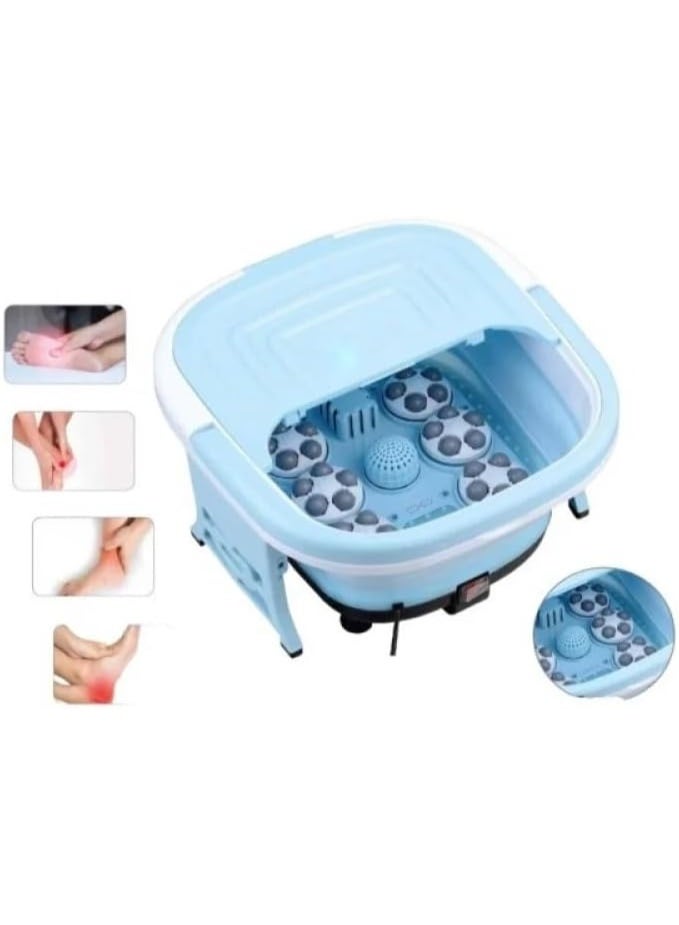 LC Electric Foot Massager With Heat Bubble And Timer Foldable Massage Tub For Relaxation And Improve Blood Circulation 450w  - Image 3