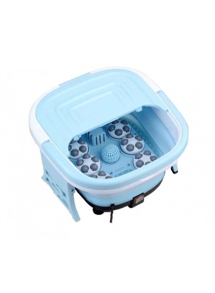 LC Electric Foot Massager With Heat Bubble And Timer Foldable Massage Tub For Relaxation And Improve Blood Circulation 450w  - Image 1
