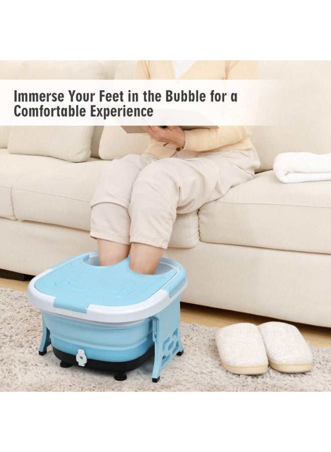LC Electric Foot Massager With Heat Bubble And Timer Foldable Massage Tub For Relaxation And Improve Blood Circulation 450w  - Image 5