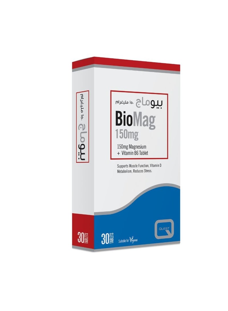 Quest BIOMAG 150MG 30TABLET MAGNISUIM