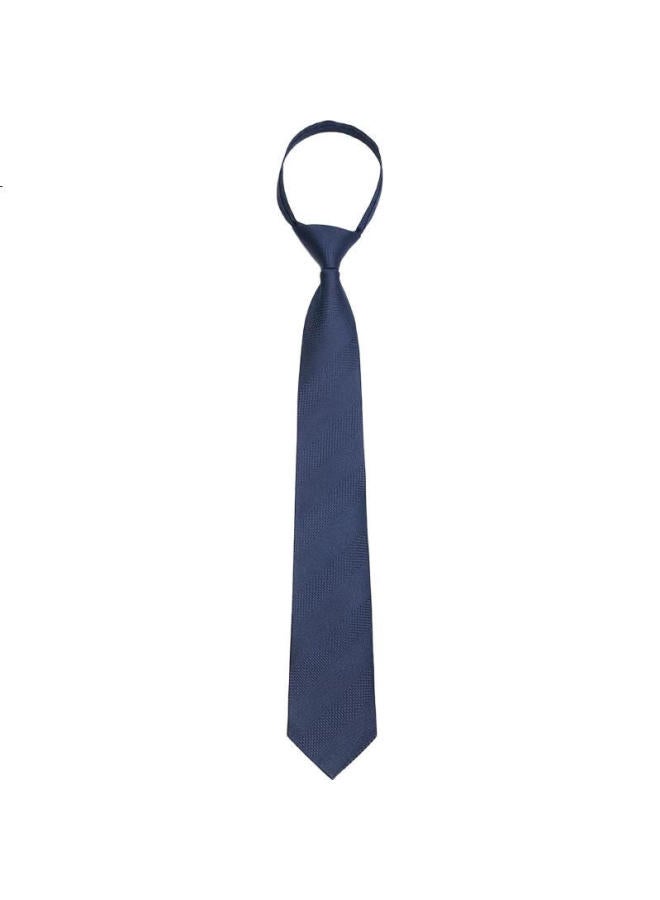 Northrop Martin High-End Silk Zipper Tie For Men, No Knot Business Lazy Zipper Easy Pull Groom Wedding Christmas Gift - Image 1