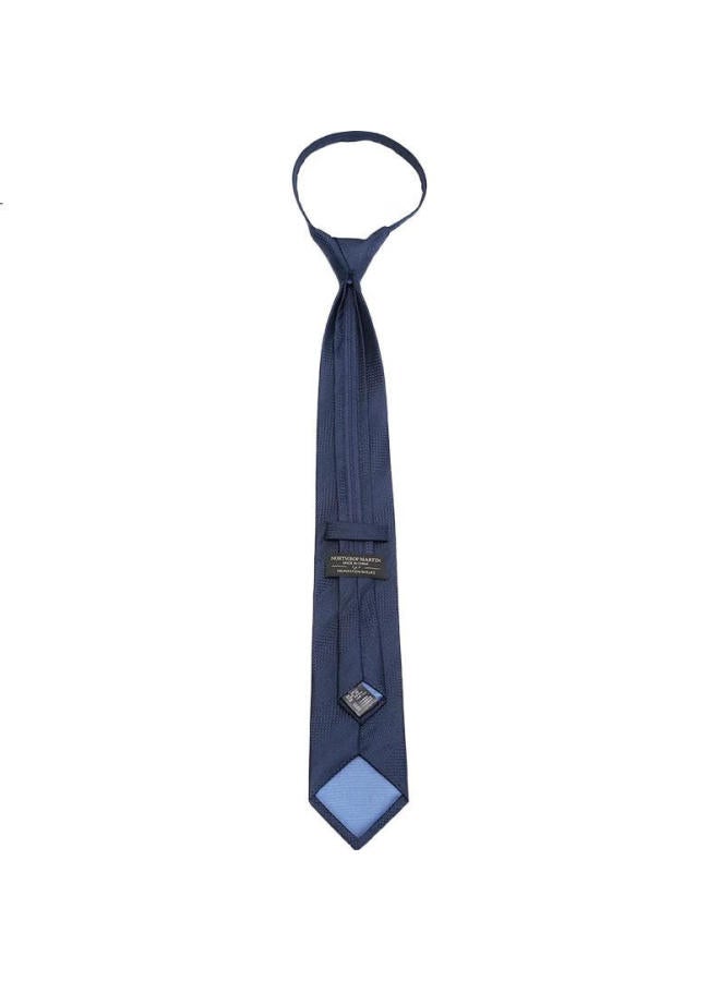 Northrop Martin High-End Silk Zipper Tie For Men, No Knot Business Lazy Zipper Easy Pull Groom Wedding Christmas Gift - Image 3