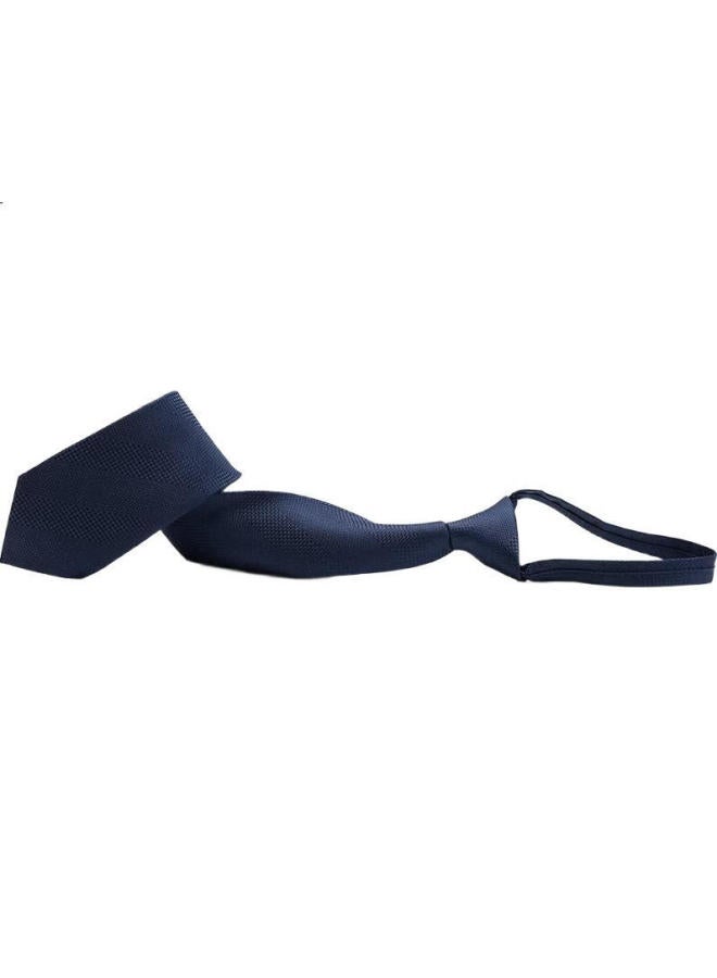 Northrop Martin High-End Silk Zipper Tie For Men, No Knot Business Lazy Zipper Easy Pull Groom Wedding Christmas Gift - Image 2