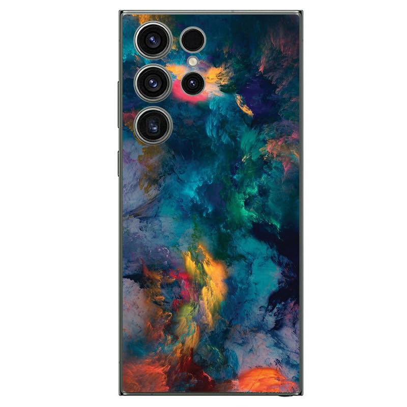 FCS ملصق جلد خلفي مصمم مطبوع من الفينيل لهاتف سامسونج جالاكسي S24 ألترا | يحمي من الغبار، ملائم بدقة، فينيل، تركيب خالي من الفقاعات - (DZ-90) - Image 1