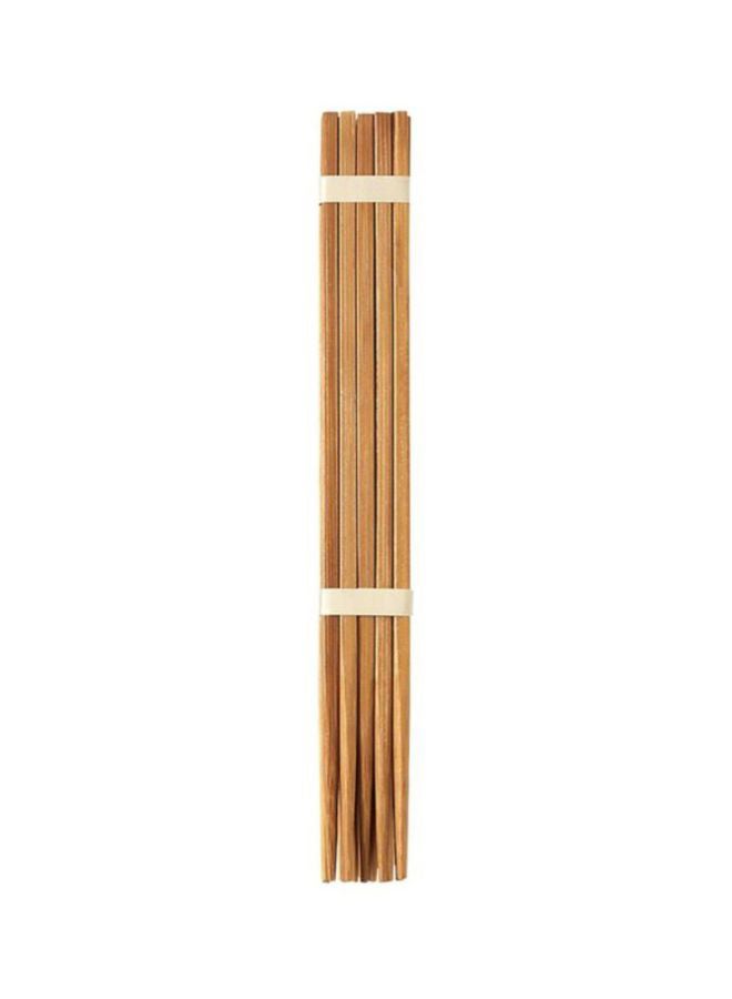 MUJI 20-Piece Bamboo Chopsticks Brown 2.7x23x2.2cm