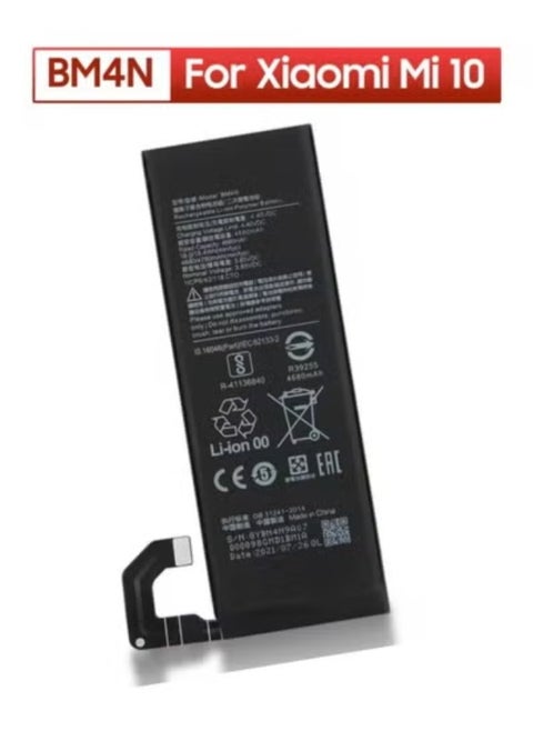 Original Replacement Battery for Xiaomi Mi 10 5G and Mi 10S | High-Capacity Black Lithium-Ion Battery Pack | OEM-Compatible with Xiaomi Mi 10 Series Smartphones | Long-Lasting, Safe, Fast Charging Support | Easy DIY Installation and Reliable Power