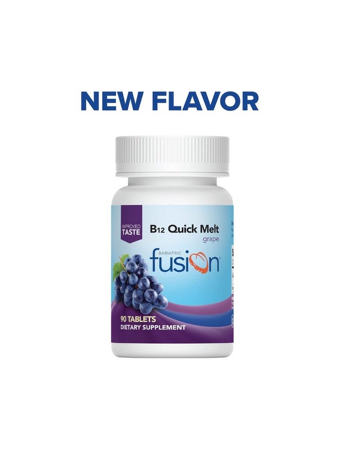 B12 Vitamin Quick Melt; Grape Flavored Tablets; Dissolves On Your Tongue; Post Bariatric Surgery Patients; Gluten Dairy & Soy Free; 90 Count - pzsku/Z890C294CA35BC042CDA4Z/45/_/1695134318/9cf6bb19-8075-4597-babe-61a22e8d9ff5