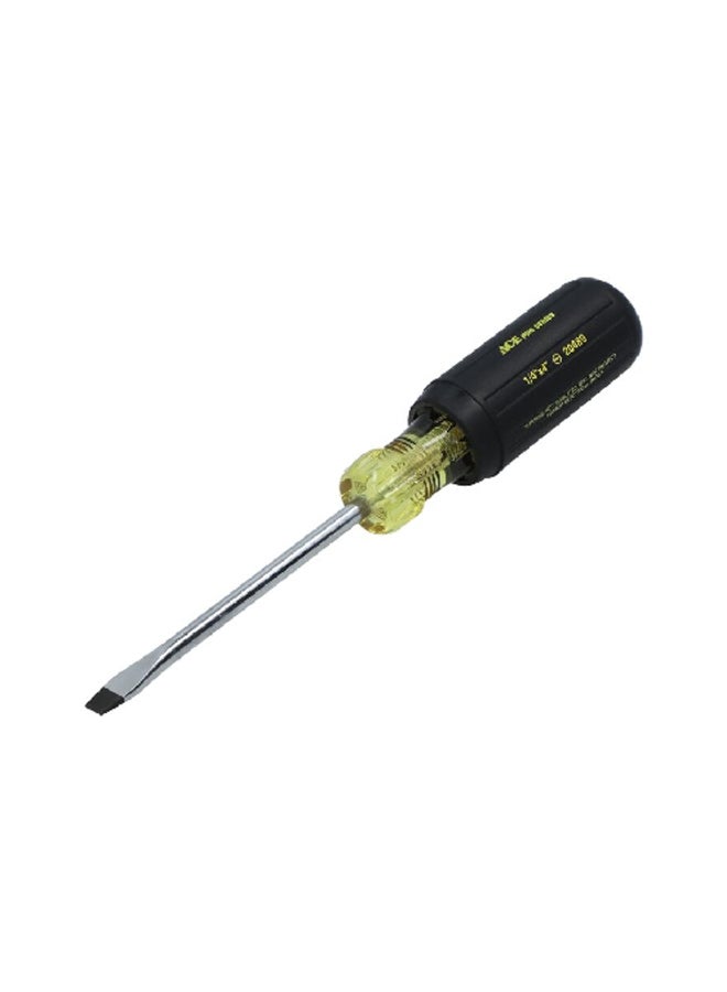ACE Comfort Grip Handle Anti Rust and Durable Screwdriver Multicolor 1/4 X 4 Inch 20489AHT - Image 1